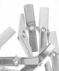 Close-up of Heavy Duty Galvanized Iron Drywall Anchors With Wing Nut Toggle Bolts Kit for Hollow Walls