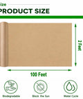 Biodegradable Paper Weed Barrier 2 Pack 100 Feet Each For Garden And Lawn No Fuss Landscape Fabric To Block Sunlight And Suppress Weeds