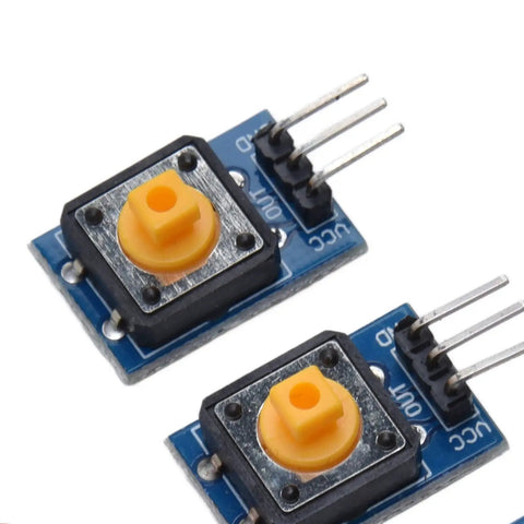 5 Piece Button Switch Module Large Push Button Board With Tactile Keys And Color Covers showing two tactile switch modules.