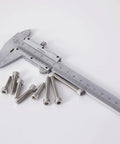 Stainless Steel M5 Socket Head Cap Screws Set 60mm 65mm 70mm 75mm 80mm Fully Threaded Allen Hex Drive Bright Finish 25-Piece Assortment Kit