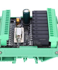 Heavy Duty Programmable Logic Controller Module with relay outputs and multiple connections for efficient industrial automation.