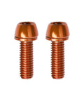 PVD Coated Steel Bicycle Crank Bolts M6x18mm With Gasket For Road Bike Colorful Crankset Arm Fixing Screws Durable Bottom Bracket Hardware Orange, pair