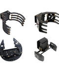 Dope Diy Robot Claw Gripper And Servo Bracket Mount Kit Featuring Tough Flexible 82mm Mechanical Arms with multiple angles.