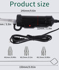 Electric Desoldering Gun Go-To Automatic Solder Sucker Portable Desoldering Pump With 3 Soldering Tips 110V 30W, product size.