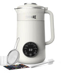 8 In 1 Nut Milk Maker Blender 32oz Capacity For Creamy Soy Almond Oat Coconut And Plant Based Non Dairy Beverages With Delay Start And Keep Warm For Easy Homemade Milks, shown with accessories