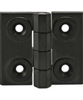 Beefed Up Heavy Duty 15 And 40 Series 4 Hole Metal Adjustable Hinge Horizontal 14 Pack With Die Cast Zinc Black Powder Coat Finish