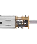 High Torque Full Metal Gears DC Gear Motor, 6V 3 Speed Reduction Box, showing metal casing and gear assembly.