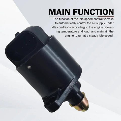 Idle Air Control Valve IAC For Stable Engine Idle And Smooth Running OEM Replacement For 90380 10526 90325864 Fits King Kong Black