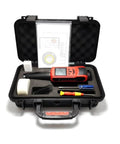 Real Deal Digital Concrete Rebound Hammer Schmidt Hardness Tester With Calibration Anvil For Tight On Site Strength Checks ASTM EN Approved, tools and case.