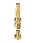 Heavy Duty Adjustable Garden Hose Spray Nozzle With Solid Brass 3/4 Inch GHT Quick Connect, disassembled view