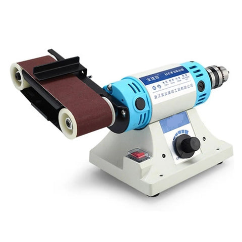 Huge 350X50Mm Belt Sander Multi-Function Polisher For Metal Wood & Jade Engraving with adjustable settings and dust collection feature.