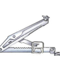 Top Shelf Adjustable Drafting Table Hardware Kit With Screws For Multi Angle Craft And Woodworking Setup That Is Built Like A Brick Wall - metal bracket detail