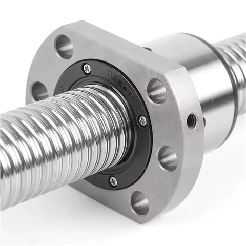 Rock Solid Cold Rolling Ball Screw RM4010 Ball Nut End Machined For CNC Low Friction Linear Motion With Minimal Backlash C5 Tolerance