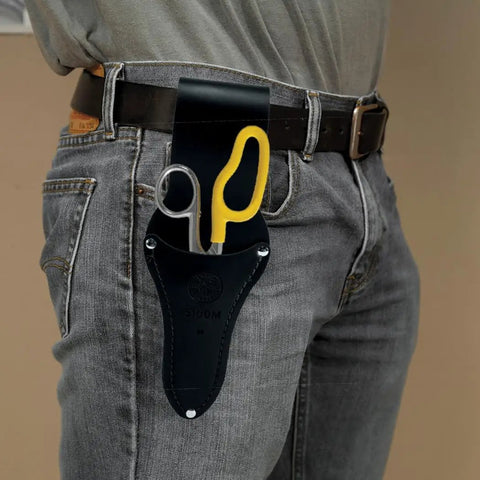 Free-Fall Snip, Scraper, And File With Serrated Blades For Easy Wire, Cable, And Cordage Cuts, Strips 19 AWG And 23 AWG Wire in holster