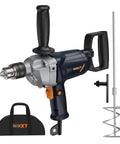 Heavy Duty 9A Corded Drill Mixer With Spade Handle Half Inch Chuck 360 Degree Rotation Pro Grade Concrete Mud Mixing Drill Machine