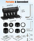 Heavy Duty Bike Fork Mount Block With Upgraded Aluminum Alloy Build 8 Cone Adapters for Front Fork Mount Includes Hardware