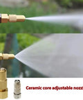 Copper Pottery Misting Nozzle For Garden Sprinklers High Pressure Direct Spray Must Have Adjustable Cone And Stream Settings