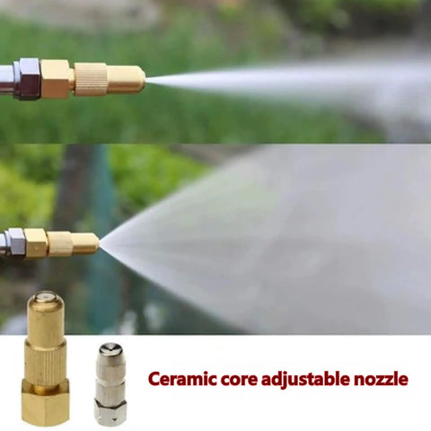 Copper Pottery Misting Nozzle For Garden Sprinklers High Pressure Direct Spray Must Have Adjustable Cone And Stream Settings