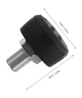 Adjustable Roller Skate Toe Stops And Brake Blocks Set For Quad Skates With Non-Marking Rubber Brakes, side view, 5cm size