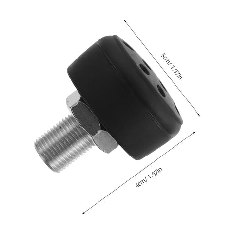 Adjustable Roller Skate Toe Stops And Brake Blocks Set For Quad Skates With Non-Marking Rubber Brakes, side view, 5cm size