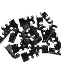 Beefy Metal Baseboard Corner Protectors Set of 6 Iron Skirting Guards in black finish