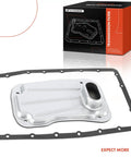 Automatic Transmission Fluid Filter With Pan Gasket For Toyota And Lexus SUVs And Trucks Compatible With Tacoma Tundra 4Runner Sequoia FJ Cruiser Land Cruiser GX470 LX470 2003 Through 2023, shown with gasket and packaging.