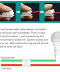 Demonstration of 100 Pack CH2 Spring Wire Connectors for Electrical Wiring with quick clamp and cable release instructions.
