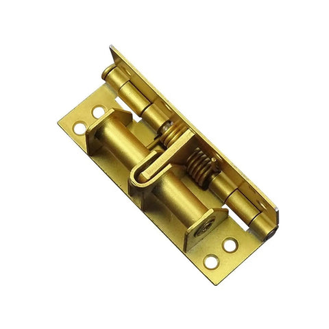 Gold two pack positioning hinges with spring self closing hidden door hardware for cabinets and furniture, hydraulic soft close