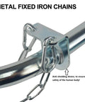 Pro Grade Ladder Stabilizer Brackets With Foam Elbows And Anti Shedding Device metal chain close-up, Type 1A 300 lb ANSI OSHA approved