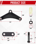 Trailer Shackle Kit For Tandem Axle With Double Eye Springs For 3.5K To 5.2K Axles Includes Equalizer Nylon Bushings