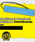 Big Time Absorbent Sweat Bands For Head That Keep You Chill And Dry Through Heavy Training Sessions Blue cellulose strap.