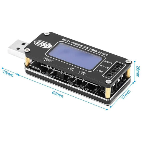 USB DC-DC Step Up Down GoTo Power Regulator Module 3.5V-12V To 1-24V 2-3W Boost Buck Converter With Digital Display