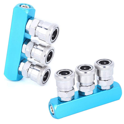 Aluminum Quick Connect Air Hose Coupler For Air Compressors And Movers Fast Coupler Pneumatic Fittings Durable Manifold Connector