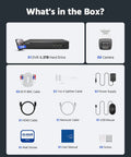 Includes DVR, 2TB HDD, security cameras, cables, power supplies from Eight Channel Two Way Audio Security Camera System With Eight 1080P Cams, Lite DVR, Smart Color Night Vision, AI Motion Detection 2.0, 2TB HDD, Outdoor Home Surveillance Kit For Easy DIY Setup.