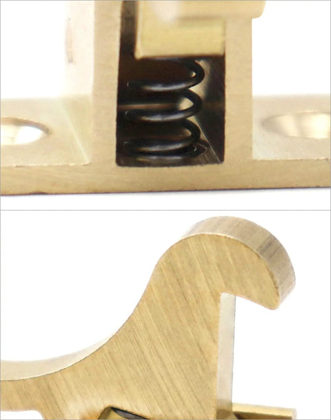 Heavy Duty Solid Brass Elbow Latches For Cabinets And Doors, Secure Elbow Catch Hardware With Mounting Screws, Built Like A Tank For Closets Windows Furniture And Homes