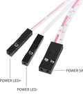 Connectors for 16mm Chassis Push Button Power Switch With LED For ATX PC DIY Build, Metal Desktop Host Button With 1.6ft Cable