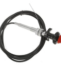 Beefy 10ft Vernier Locking Throttle Cable For Trucks And Industrial Gear Heavy Duty Replacement Cable With Black Knob
