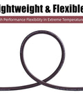 Beefy Heavy Duty Hybrid Air Hose For Industrial Compressors One Quarter Inch By Twenty Five Foot 600 PSI coiled for flexibility