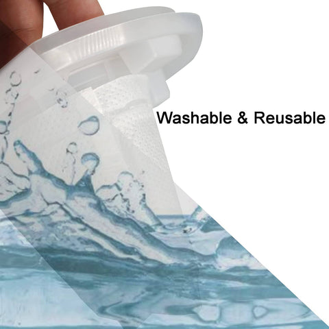 Close-up of washable filter from 6 Pack Replacement Filter Set For Dustbuster AdvancedClean Cordless Handheld Vacuum