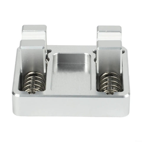 Heavy Duty Adjustable Welding Wire Fixture Clamp With 11mm Jaw Opens Wide To Grip All Your Gauges Securely And Stop That Slick Slippage While You Work, showing the aluminum base and spring-loaded jaws.