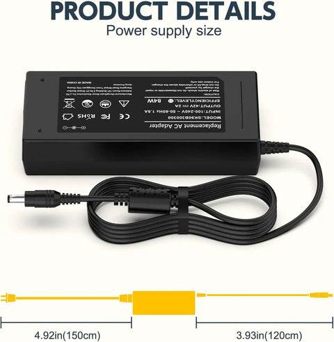 42V 2A Fast Charger For 36V Electric Scooter Batteries Compatible With ES09 V20 Pro V30 Pro M1 36V Models Also Works With One And A Half Amp 100-240V Input Safe And Reliable Charge On The Go