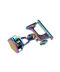 Dang Durable Rainbow Zipper Sliders 4 Pack Size 5 Metal Replacement Pull Tabs For Sewing Machines No Fuss Fix Electroplated Finish Crafting accessory.