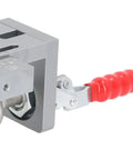Heavy Duty Aluminum Alloy Dowel Jig Kit With Precision Drill Bits, Bang On Target woodworking hole guide locator close-up view.