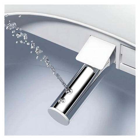 Close-up of water spray mechanism from Top Shelf Smart Toilet Seat Kickin Instant Warmth With Seamless Auto Flip Cover.