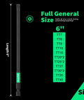 Built Like A Tank 6 Inch Tamper Proof Torx Bit Set 14 Piece Magnetic Screwdriver Bits S2 Steel with size chart TT7 to TT40
