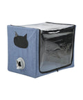 Portable Pet Nebulization Box For Small Animals, oxygen chamber for cats and dogs, folding atomization box, easy clean, travel ready design