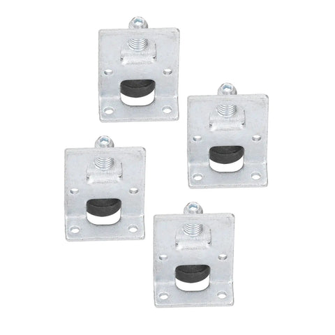 Rock Solid Heavy Duty Adjustable Leveling Feet For Stable Furniture, Anti Scratch Iron Set Of 4, square base design
