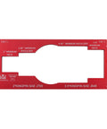 King Pin Wear Gauge for 2 Inch and 3.5 Inch Pins Aluminum Alloy Construction Undersized Diameter Detection Tool for Trucks and Trailers Includes 360 Degree Rotation for Accurate Diameter Check red view