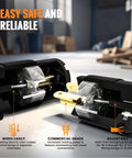 Heavy Duty 20 Amp NEMA 5-20 Plug and Receptacle Set 125 Volt 2-Pole 3-Wire Replacement Cord End with See-Thru Wiring Block