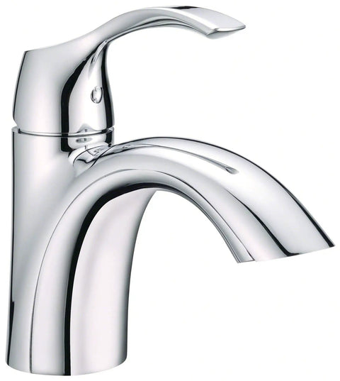 Antioch Single Handle Chrome Bathroom Faucet With Drip Free Ceramic Disc Cartridge 1.2 GPM Laminar Water Stream Low Splash Sink Tap